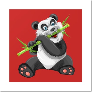 cute panda Posters and Art